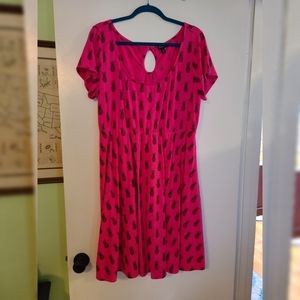 Torrid Size 2 Pink Pineapple Dress